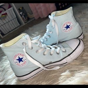 Mint blue high top All Star Converse